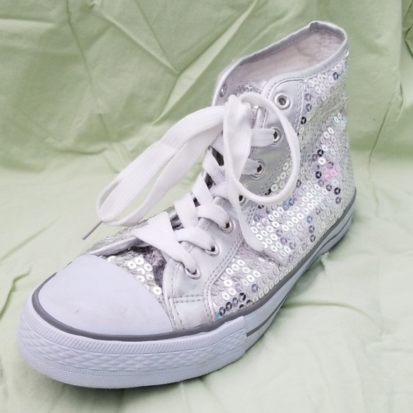 sequin high top tennis shoes